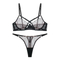 High Quality Women Sexy Lace Mesh Erotic Underwear Hot Transparent 2 Piece Set Lingerie
