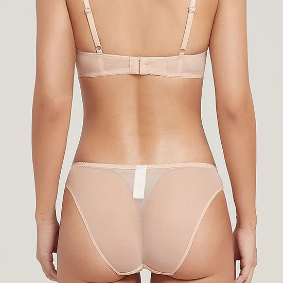 French Smooth Anti-Sagging Lace Trim Sexy Breathable Gathering for Women Soft Bra Ultra-Thin Set Sexy Underwear Lingerie