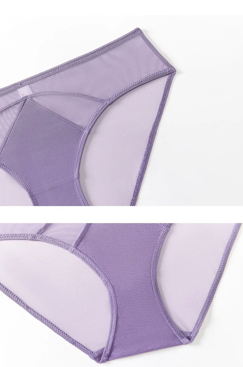 Sexy Women Lace Underwear Hot Girl Mesh Transparent Hollow Bra Set