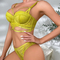 Wholesale French Hollow out Embroidery Lace Trim Sexy Breathable Ultra-Thin Gathering Bra Set Underwear Lingerie