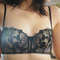 Wholesale Sexy French Ultra-Thin Set Rose Embroidery Lace for Women Bra Underwear Lingerie