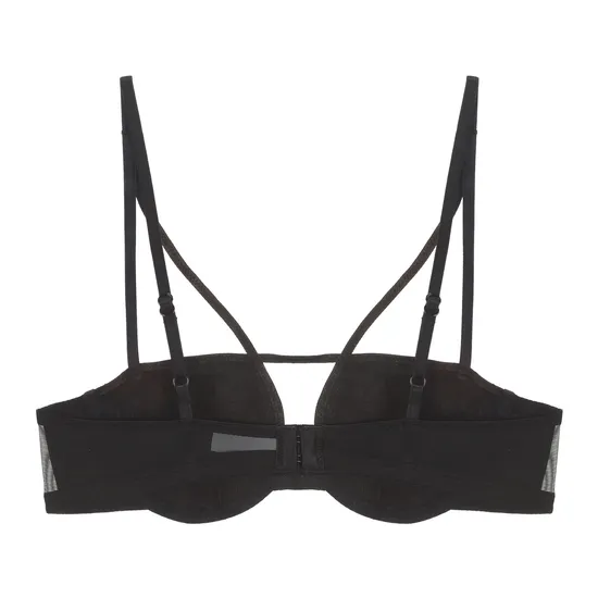 Wholesale French Style for Women Cotton Smooth Soft Steel Ring Sexy Breathable Backless Ultra-Thin Bra Set Underwear Lingerie