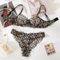 Wholesale Leopard Print Ultral-Thin Lingerie Set New French Style Woman Lingerie