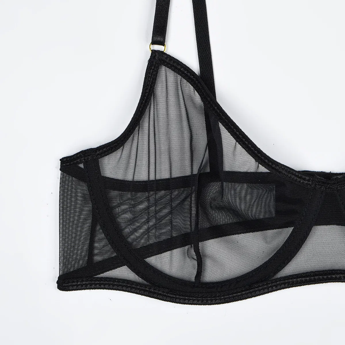 Wholesale Breathable Underwear Set for Woman New Erotic Transparent Mesh Lingerie