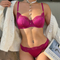 Hot Sell French Embroidery Lace Trim Breathable Ultra-Thin Seduction for Women Bra Set Underwear Sexy Lingerie
