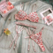 Sexy See-Through Women Bra Set with Embroidery New Red Heart Pattern Lingerie Set