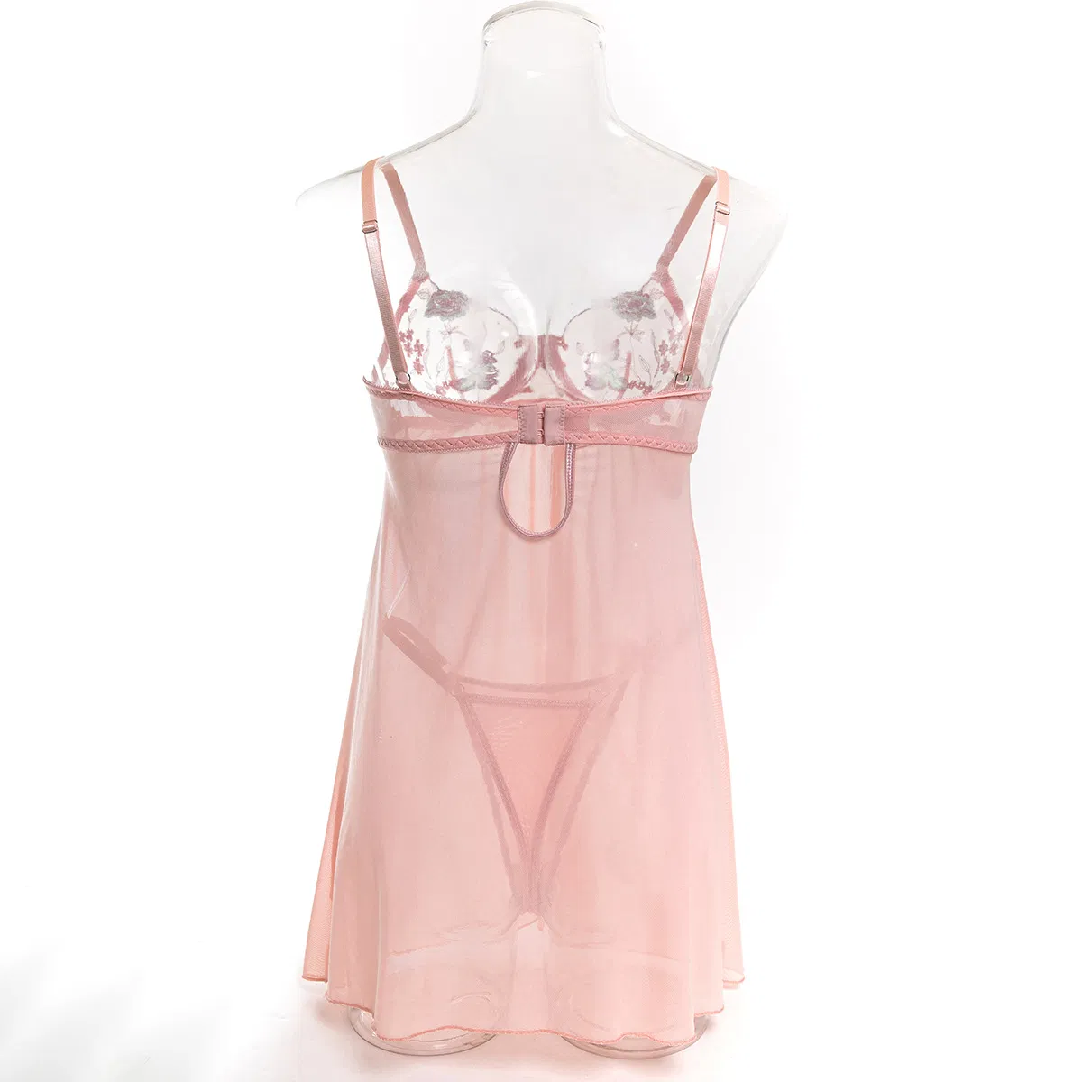 Sexy Ultra-Thin See-Through Bra and Panty Set New Embroidery Two-Piece Lingerie