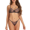 Wholesale French Style See-Through Leopard Print Mesh Soft Sexy Breathable Ultra-Thin for Women Bra Set Underwear Lingerie