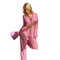 Hot Sell Erotic Long Sleeve Transparent Mesh Underwear Set Sexy Heart Print Women's Lingerie