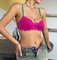 New Style French Seduction for Women Gathered Bra Set Lace Trim Breathable Sexy Lingerie