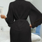 Sexy See-Through Chiffon Mesh Woman's Sleepwear Wholesale Lace Patchwork Robe