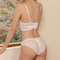 French Style U-Shaped Lace Seduction for Women Soft Bra Breathable Ultra-Thin Set Sexy Underwear Lingerie