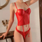 French Style Glossy Gathering Bra Leather Beauty Seduction for Women Soft Breathable Ultra-Thin Set Sexy Underwear Lingerie