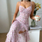 New Fashion Mesh See-Through Long Skirt Bra Set Sexy Ultral-Thin Two-Piece Woman Lingerie