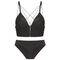 French Wholesale Light-Sensitive Surface Fine Shoulder Strap Front Buckle Triangular Cup Bra Underwear Set Sexy Lingerie