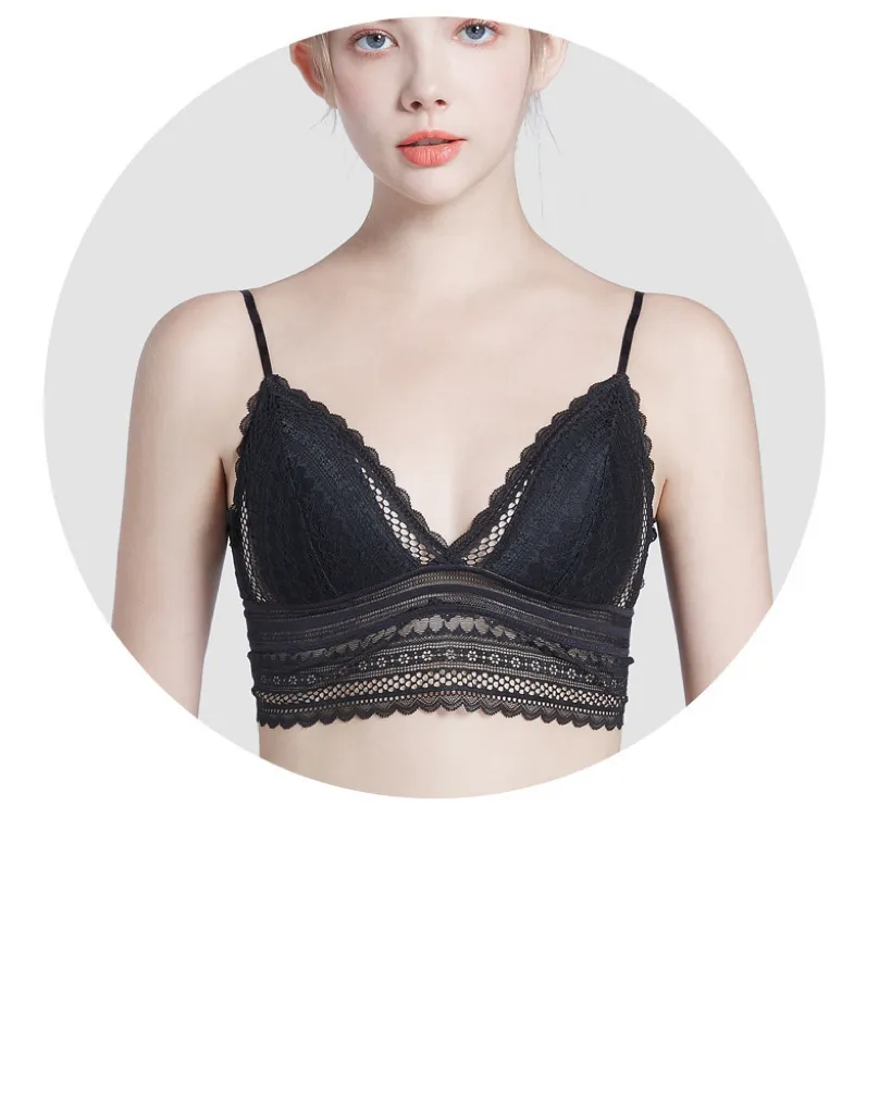 Hot Sell Sexy French Ultra-Thin Set U-Shaped Backless Lace for Women Bra Underwear Lingerie
