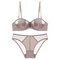 French Breathable Ultra-Thin Strapless Smooth and Seamless Women Soft Sexy Bra Set Underwear Lingerie