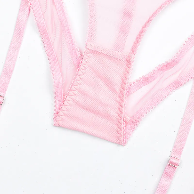 Sexy Open Cup Underwear Set for Woman Wholesale Tassel Nipple Covers Lingerie