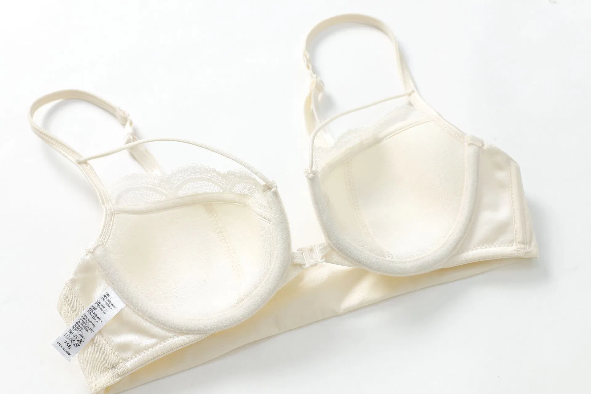 Wholesale Transparent Seduction Front Button for Women Soft Bra U-Shaped Breathable Ultra-Thin Set Sexy Underwear Lingerie