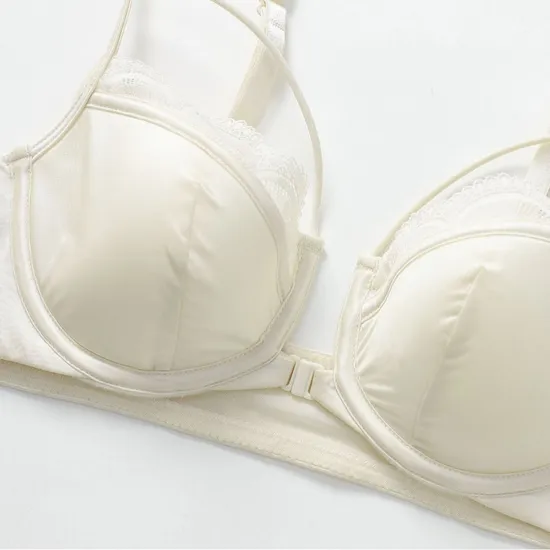 Wholesale Transparent Seduction Front Button for Women Soft Bra U-Shaped Breathable Ultra-Thin Set Sexy Underwear Lingerie