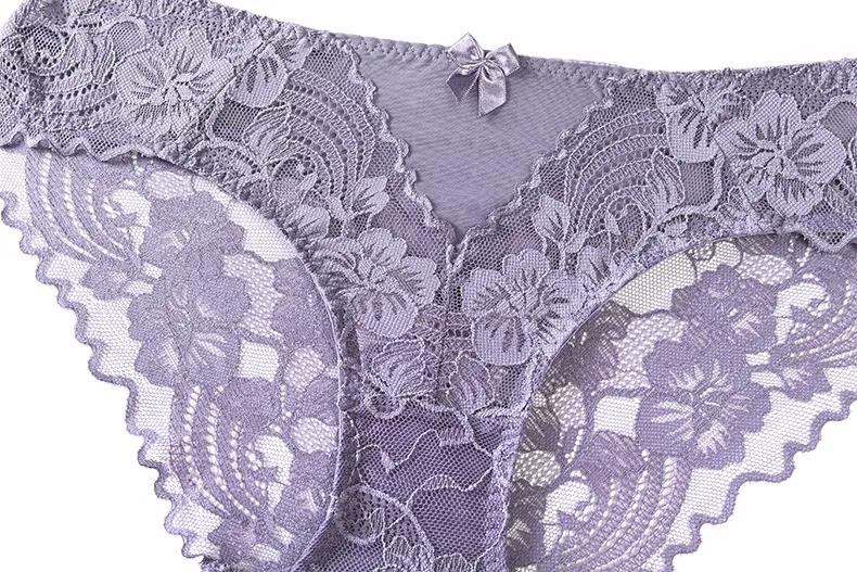 Wholesale Sexy Ultra-Thin Transparent Bra Lingerie Erotic Flowers Lace Women Underwear Set