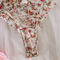 Wholesale Floral Embroidered Underwear Set Sexy See-Through Mesh 2PCS Lingerie