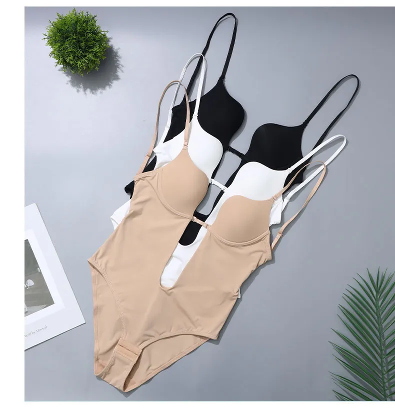 Seamless Breathable Tummy Control Abdomen Push up Backless Shapewear Sexy Bodysuit for Women