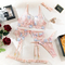 Wholesale Ultra-Thin Floral Embroidery Lace Underwear Set Sexy Transparent Mesh Lingerie