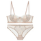 Wholesale Sexy French Ultra-Thin Set Rose Embroidery Lace for Women Bra Underwear Lingerie