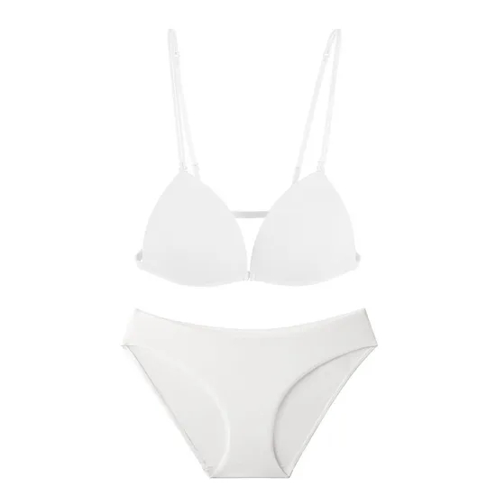Wholesale French New Style Front Buttons Ultra-Thin Bra Set Sexy Underwaer Lingerie