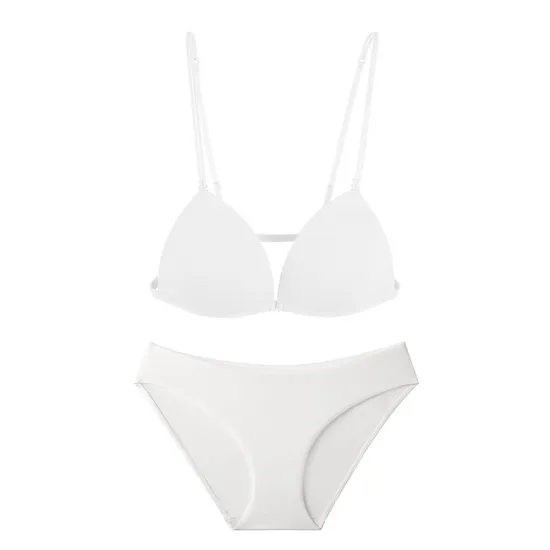 Wholesale French New Style Front Buttons Ultra-Thin Bra Set Sexy Underwaer Lingerie