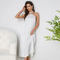 Wholesale Hanging Neck Backless Women's Nightwear Sexy Solid Color Satin Sleepwear