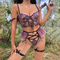 Sexy Floral Embroidery See Through Bra Panty Set Wholesale Luxury Chain Women Lingerie