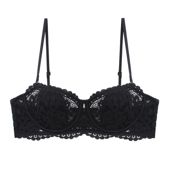 Hot Sell Sexy Embroidered Ultra-Thin Set for Women French Lace Soft Bra Underwear Lingerie
