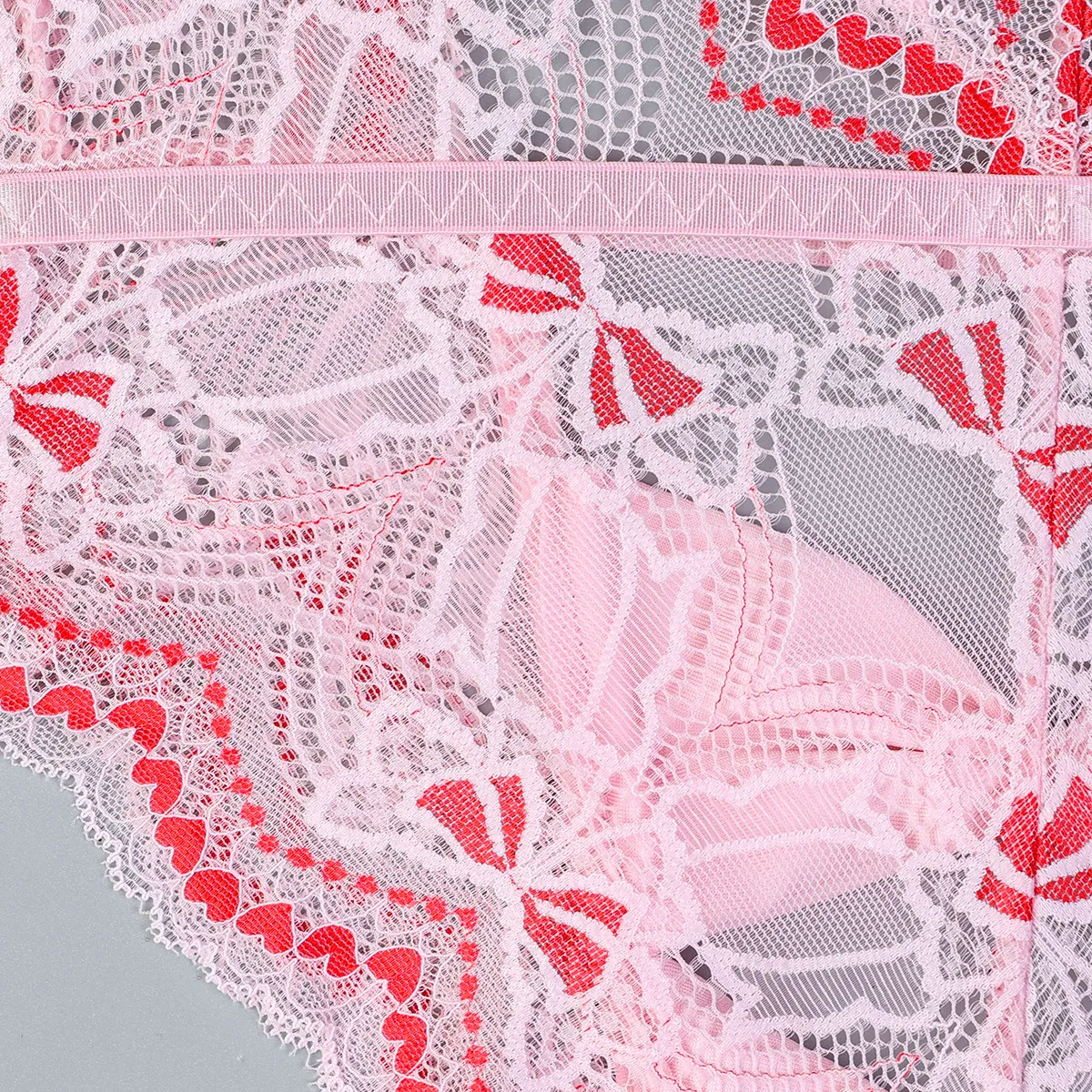 Wholesale Embroidered Underwear Set for Woman Sexy Hollow out See-Through Mesh Lingerie