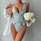 Wholesale V-Neck Hanging Neck One Piece Underwear Set Sexy Thin Embroidered Lace Lingerie