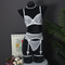 Wholesale Mesh See-Through Underwear Set for Woman Sexy Heart Shaped Rhinestone Lingerie