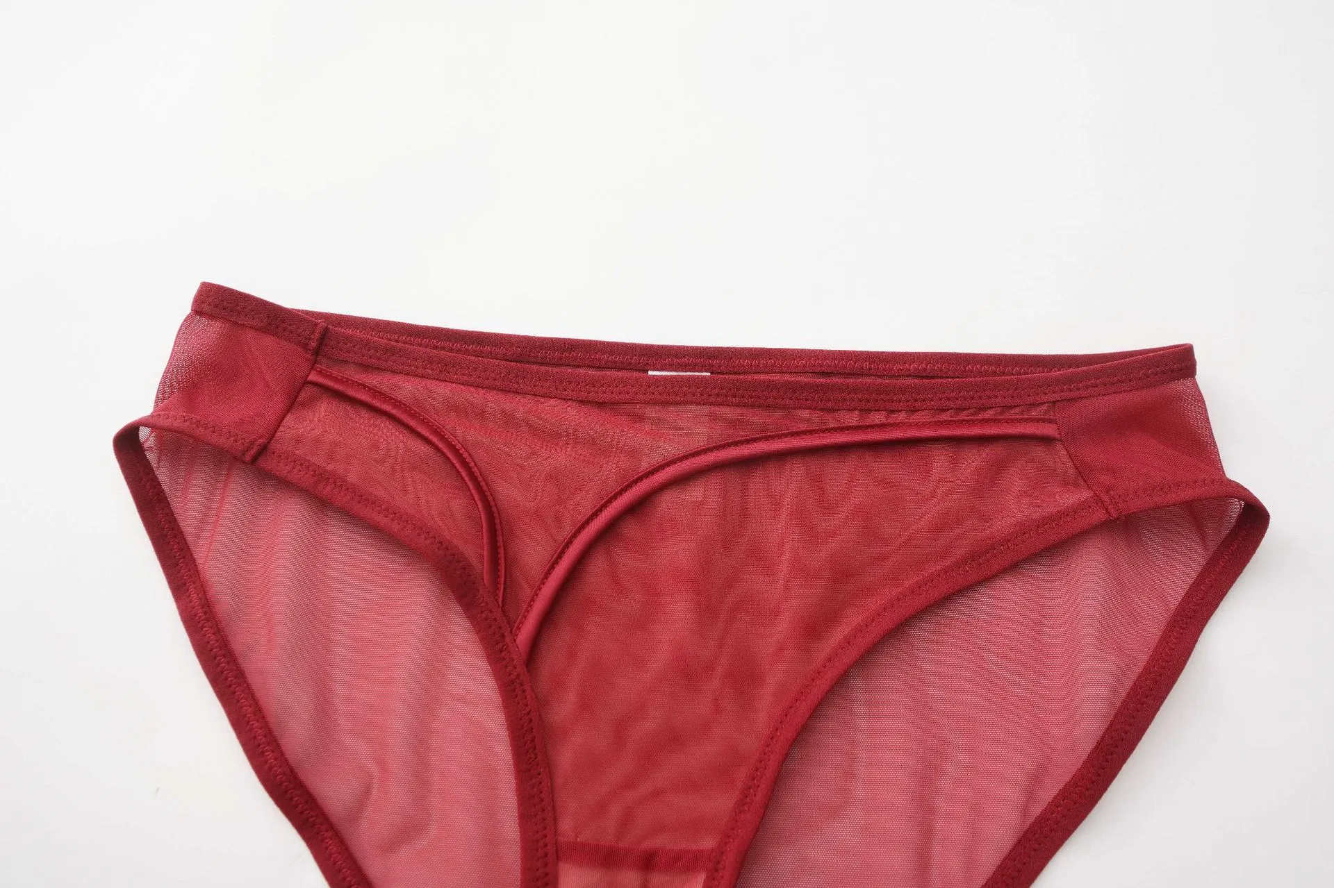 2025 Wholesale Mesh Gathering Ladies Breathable for Women Soft Bra Breathable Ultra-Thin Set Sexy Underwear Lingerie