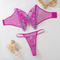 Wholesale Embroidered Perspective Mesh Bra Panty Sets Sexy Strapless Woman Two-Piece Lingerie