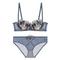 2025 Wholesale See-Through Lace Romantic Anti-Sagging Thongs Breathable Women Soft Bra Ultra-Thin Set Sexy Underwear Lingerie