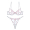 Wholesale See-Through Lace Romantic Anti-Sagging Thongs Breathable for Women Soft Bra Ultra-Thin Set Sexy Underwear Lingerie