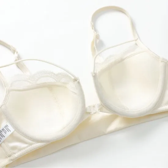 Wholesale Transparent Seduction Front Button for Women Soft Bra U-Shaped Breathable Ultra-Thin Set Sexy Underwear Lingerie