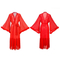 New Fashion V-Neck Long Sleeved Nightgown Sexy High Quality Solid Color Glitter Women's Robe