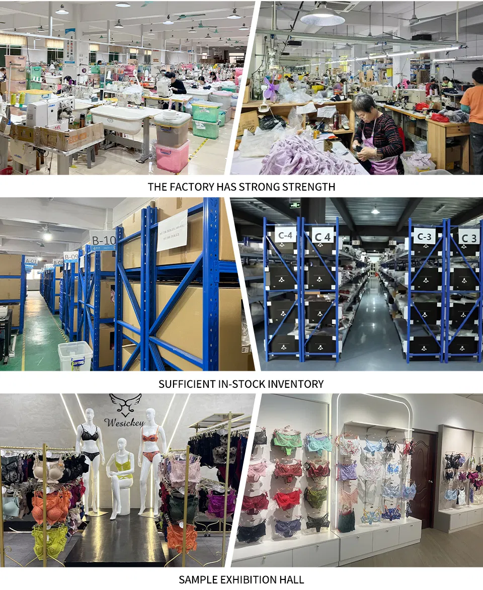 New Wholesale French Anti-Sagging Breathable Deep V-Neck Gathering for Women Soft Bra Ultra-Thin Set Sexy Underwear Lingerie