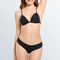 Sexy Wireless Underwear Triangular Cup Free Size Solid Seamless Push up Bra Set for Women