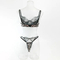 Sexy Leopard Print Ultra-Thin Bra and Thong Set Wholesale Transparent Woman Lingerie