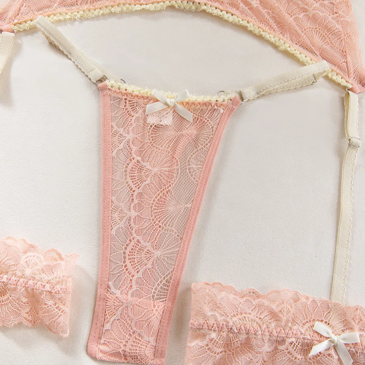 Sexy See-Through Mesh Bra Set New Arrival Factory Embroidery Woman Lingerie