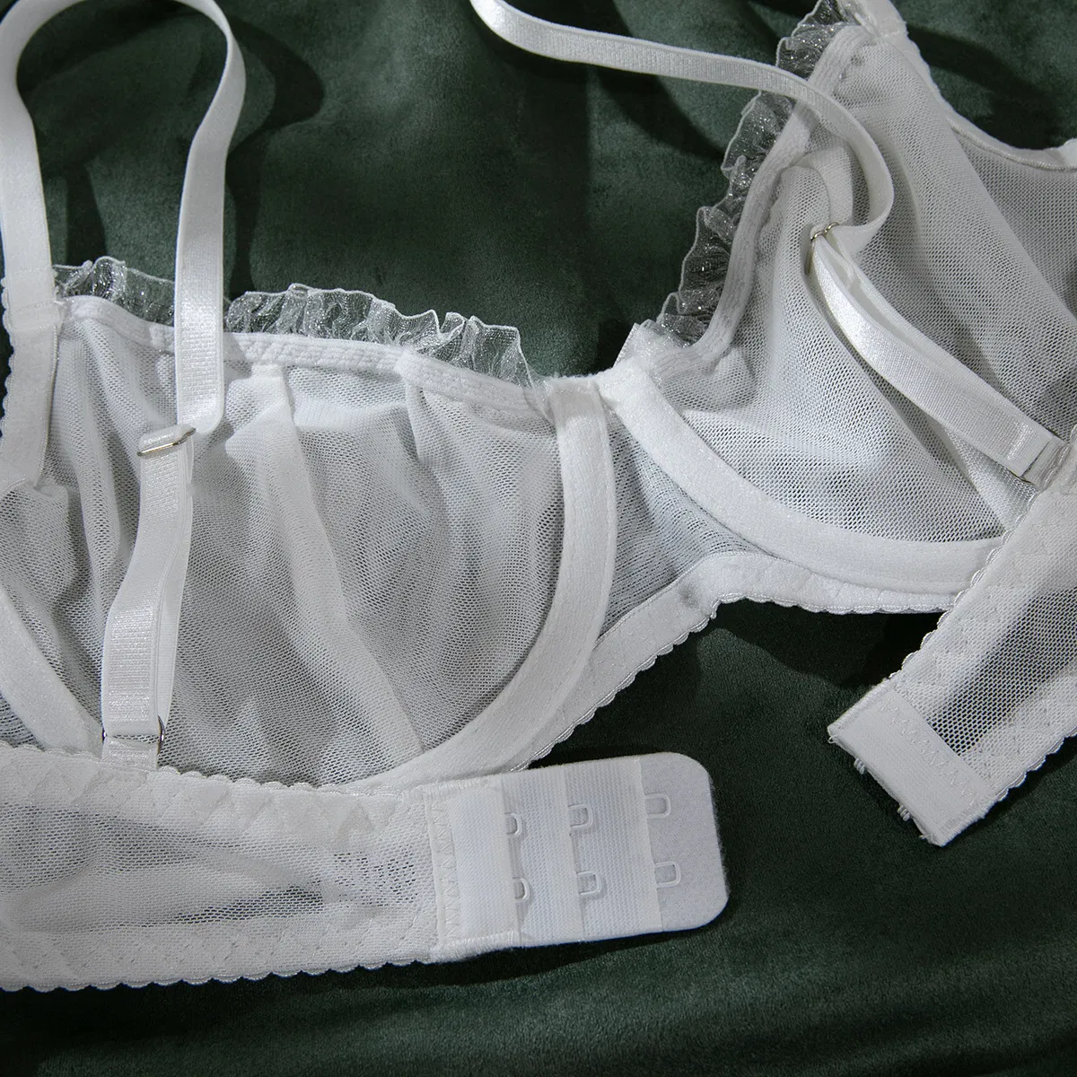 Wholesale See-Through Mesh Underwear Set Sexy Plus Size Woman's Lingerie