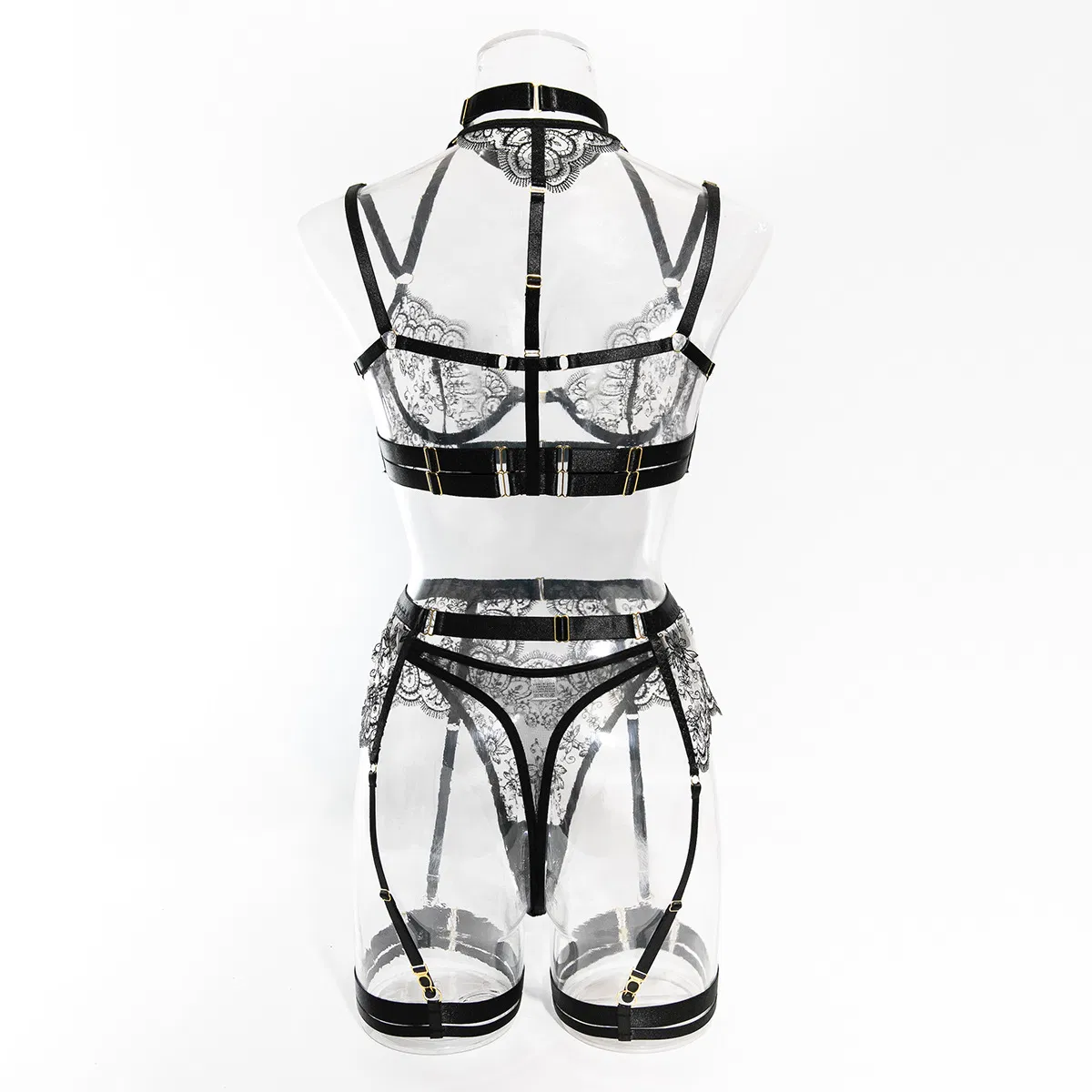 Wholesale Ultra-Thin Underwear Set Embroidery Sexy Hot Ladies Lingerie