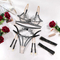 Sexy Embroidery Flower Bra Panty Set Wholesale Metal Chain See-Through Women's Lingerie